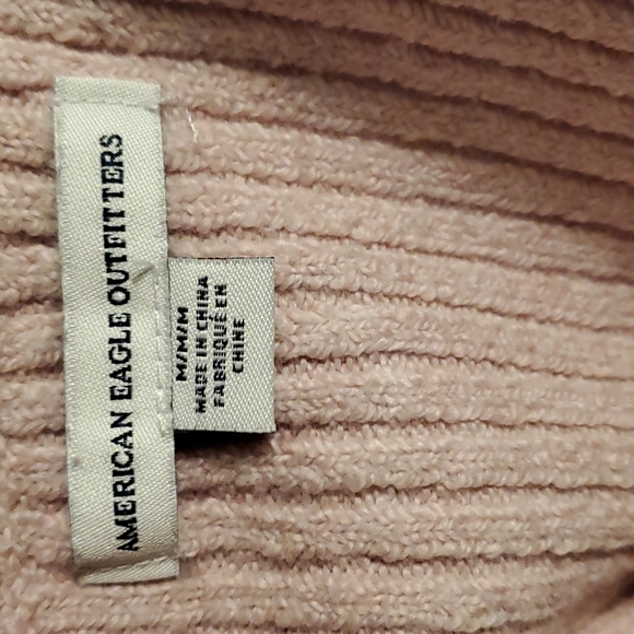 American Eagle Pink Ribbed Corset Camisole - Picture 4 of 4